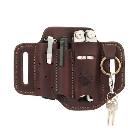 1791 Everyday Carry Tool Organizer for S/M Multitool, Pen/Pen Light with Small Flex & Easy-Slide Belt Attachment WEB-ST-ES-SF-BUR-A